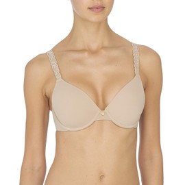 Natori Women's Pure Luxe Custom Coverage Contour, Cafe, 32DD