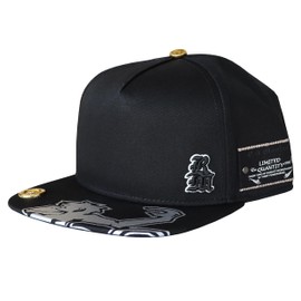 Red Monkey Designs Rising Flat Visor Snapback Limited Edition Hat Cap RM1414 | 2 Colors (Black)