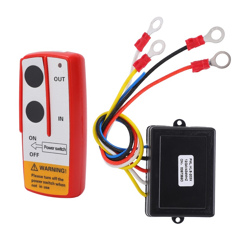 Universal Winch Wireless Remote Control Switch Kit with Receiver 12V
