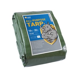 GUARD SHIELD Heavy Duty Tarp 10x20 Feet Green Multi Purpose Thick Waterproof Poly Tarp Cover 10mil