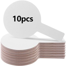 10 Pieces Dry Erase Answer Paddles Handheld Double Sided Paddles Mini White Boards Small White Board Dry Erase Signs Auction Paddles for Students Classroom Voting Games