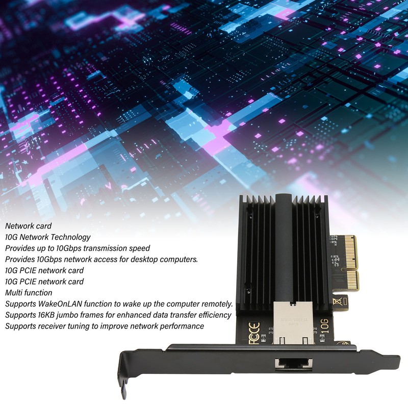 10G Single Port PCIe Network Adapter AQC113C Multifunctional Ethernet Converged