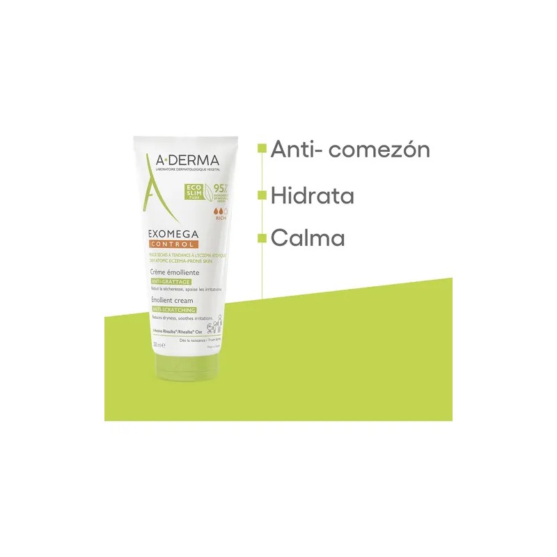 Crema Emoliente Exomega Control A-Derma 200 ml Piel Seca Diario