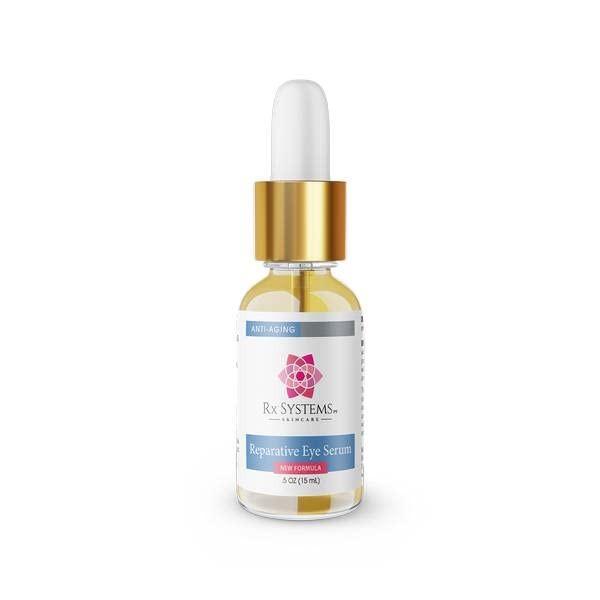 Rx Systems PF Reparative Eye Serum - Vegan Formula with 8 different Peptides, Plant Extracts & No Fillers, Paraben, or Silicone! Eye Cream for Puffiness and Bags Under Eyes - Under Eye Serum
