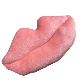 Pink Lips Plush Fetch Dog Toy Pet-Safe, Machine-Washable Material with Squeaker for Bonding, Play Time, Mental Stimulation, Exercise, Training, & More
