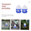 BESPORTBLE 2pcs Portable Bird Water Dispenser Reusable Pigeon Feeder Unique
