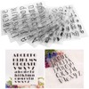 KooingTech 8PCS Letter Stamp, Planner Stamps, Alphabet Stamps Suitable for