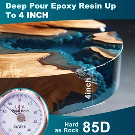 LET'S RESIN EPOXY RESIN 150OZ Deep Pour Epoxy Resin Kit, Low Viscosity, Bubble Free, Crystal Clear Casting Resin for River Table, Wood, Resin Art, Crafts