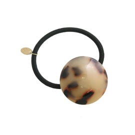 VingTAINE H7558-BE-HGOM Hair Cuff, Hair Elastic Tortoise Shell Style, Circle, Pony Hook, Hair Cuffs, Hair Accessory