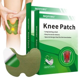 GOEDCH Schmerz-Pflaster – 96 Stück Knie-Patch aus Beifuß, wiederverwendbar, für Knie, Nacken, Schultern und Rücken, Premiummaterial, hypoallergen, lindert Gelenkschmerzen