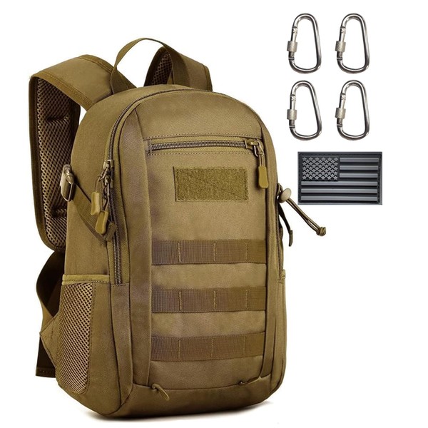 inchzx Tactical Backpack Mini Daypack Military MOLLE Backpack Rucksack Gear