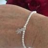 Sterling Silver 925 Beaded Stretch Boy Charm Bracelet