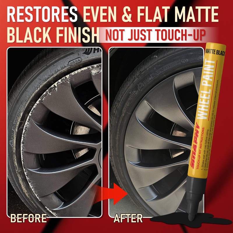 SMAPHY Wheel Scratch Repair Kit, Wheel Repair Kit Curb Rash,