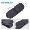 Visonx Sunglass Holder for Car Visor Clip, Magnetic Leather Eyeglass