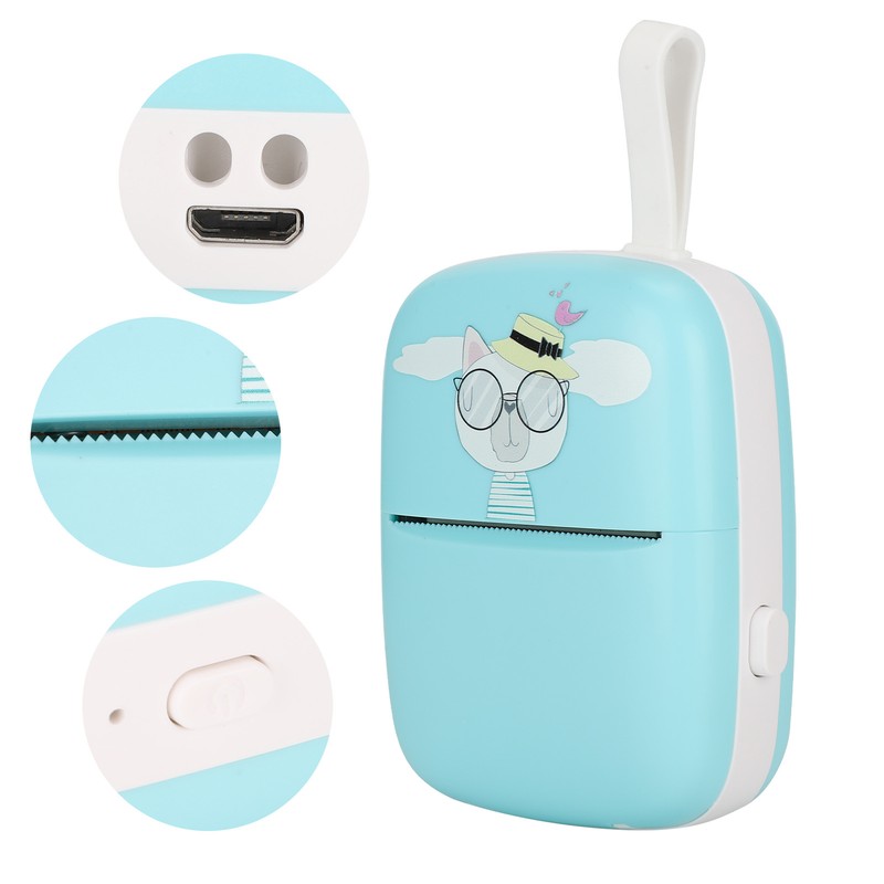 Mini Printer Hand Held Portable Pocket Student Wrong Question Photo