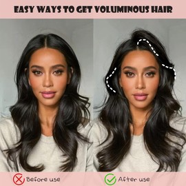 Volumizing Hair Clip For Bangs, ergonomically designed hair clip, Lightweight plastic hair clip for enhancing flat hair effect (Pink)