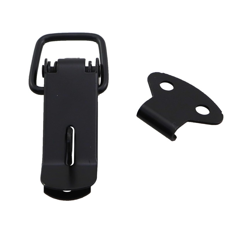 MDXing 2PCS Duckbill Hasp Black 106 Small with Locking Hole