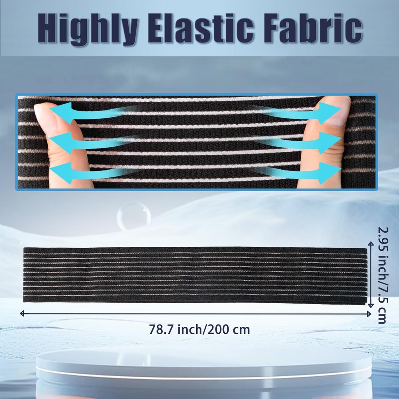 Zuscot 2 Pcs Hamstring Compression Wraps, Adjustable Versatile Compression Bandages