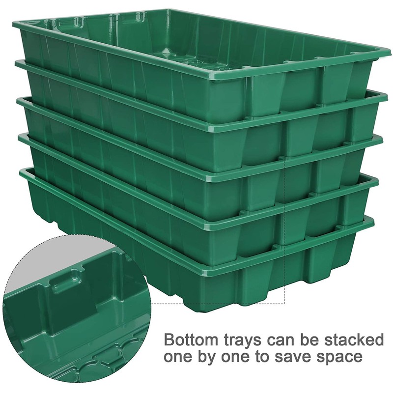 MIXC Seedling Trays Seed Starter Tray, 5-Pack Mini Propagator Plant