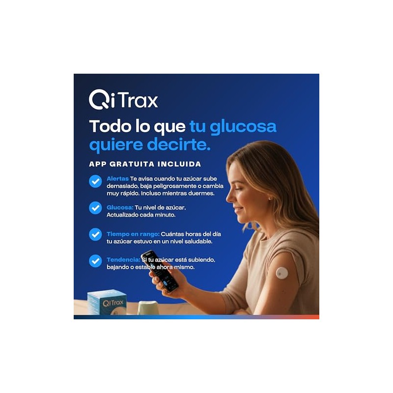 QiTrax - Sensor de Monitoreo Continuo de Glucosa (CGM) -