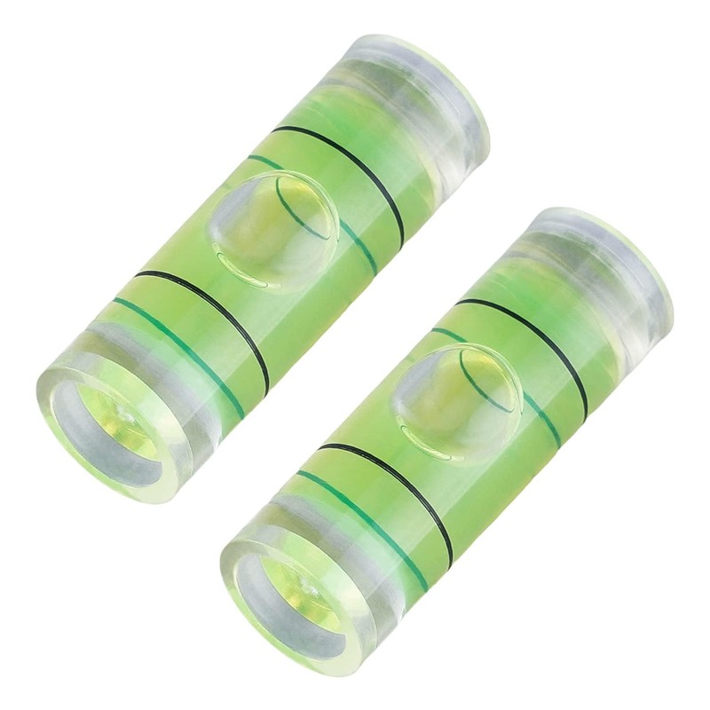 Hegebeck Small Cylindrical Bubble Spirit Level Vials 8×23mm/0.3×0.9 Inch PMMA