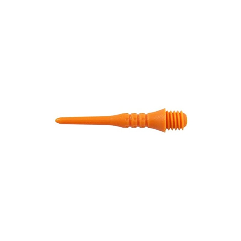 Pixel Tip 2BA Soft Dart Tips, Orange, Pack of 50