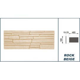 Marbet Polystyrene EPS Wall Paneling - Stone Look Wall Cladding for Indoor Use - (0.52 m², Rock Beige) Stone Wall Design Panels Panels 3D Living Room