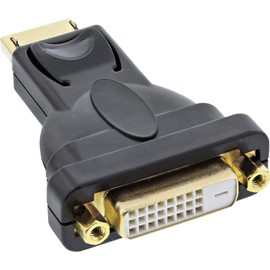 InLine® 17199J DisplayPort Adaptor Male to DVI-D 24 + 1 Female (Black)