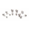 Yoursfs Women's Earrings, 3 Pair Set, Simple, 925 Silver, Popular
