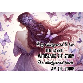 Inspirational Diamond Art Painting Kits for Adults, Storm Full Drill Diamond Dots Paintings for Beginners, Round 5D Paint with Diamonds Pictures Gem Art Painting Kits DIY Crafts Kits 12x16inch