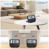 KANBIT Small Digital Travel Alarm Clock, Large LCD Display Front