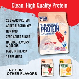 WILD SOCIETY Clear Isolate + Whey Concentrate Super Combo - Rocket Pop Clear Whey + Vanilla Bean Whey Concentrate