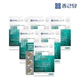 Jongkundang 종근당 종근당 20100 미세조류 초임계 식물성 알티지 오메가3 30캡슐 6박스 / Jongkundang 20100 Microalgae Supercritical Plant-Based RTG Omega-3 30 Capsules 6 Boxes