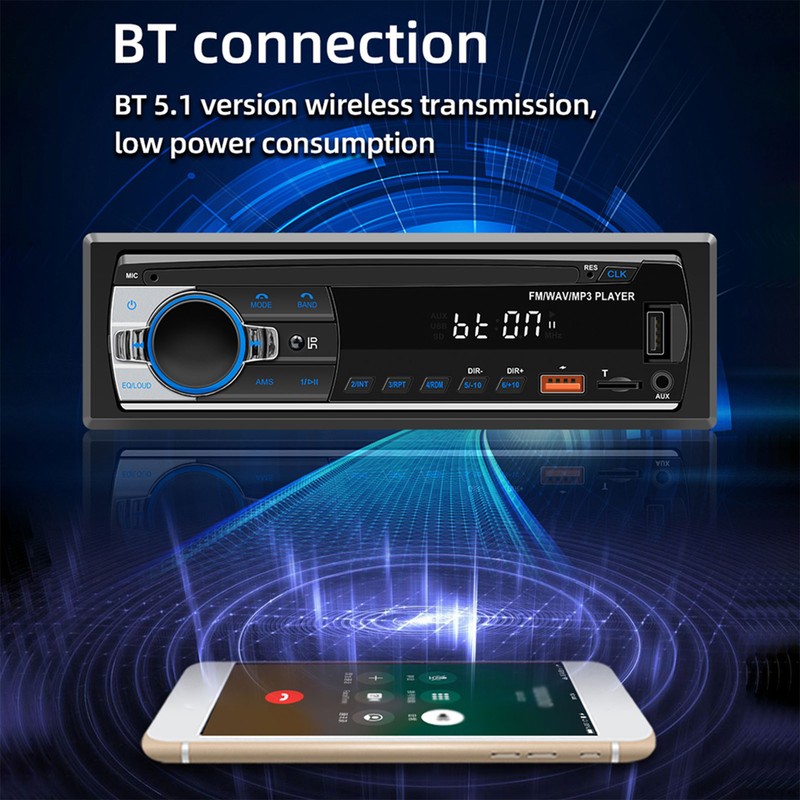 Car BT MP3 Player Multi Function Music FM Radio Lossless