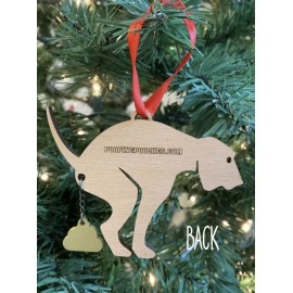 Pooping Pooches Merry Christmas Ornament
