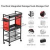 CCCEI Power Tool Organizer Cart with Charging Station, Garage Floor