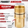 Otoolling Wet-line Wing Nut Hydraulic Quick Disconnect Male Coupler, Heavy