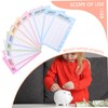 jojofuny 4sets Savings Challenge Binder Cash Tracking Sheets Portable Replacement