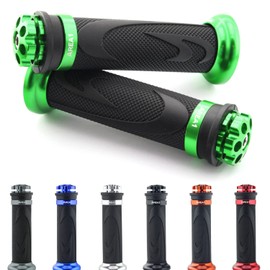 Area1 Lenkergriffe Motorrad Griffe für Brutale 1000 (RS/RR/RR/ORO Assen) 800 (Dragster/RR/LH 44) 1090 (R/RR) Brutale S 675 990(R) 910(S/R) 920 989R 1078(RR) (RS1,Grün,22/24/25mm)