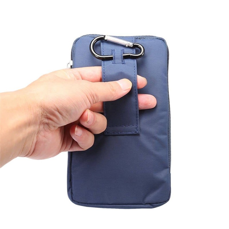 DFV mobile - Multi-functional Belt Wallet Stripes Pouch Bag Case