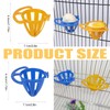 4 PCS Lexziuo Bird Cage Boiled Egg Holder - Parrot