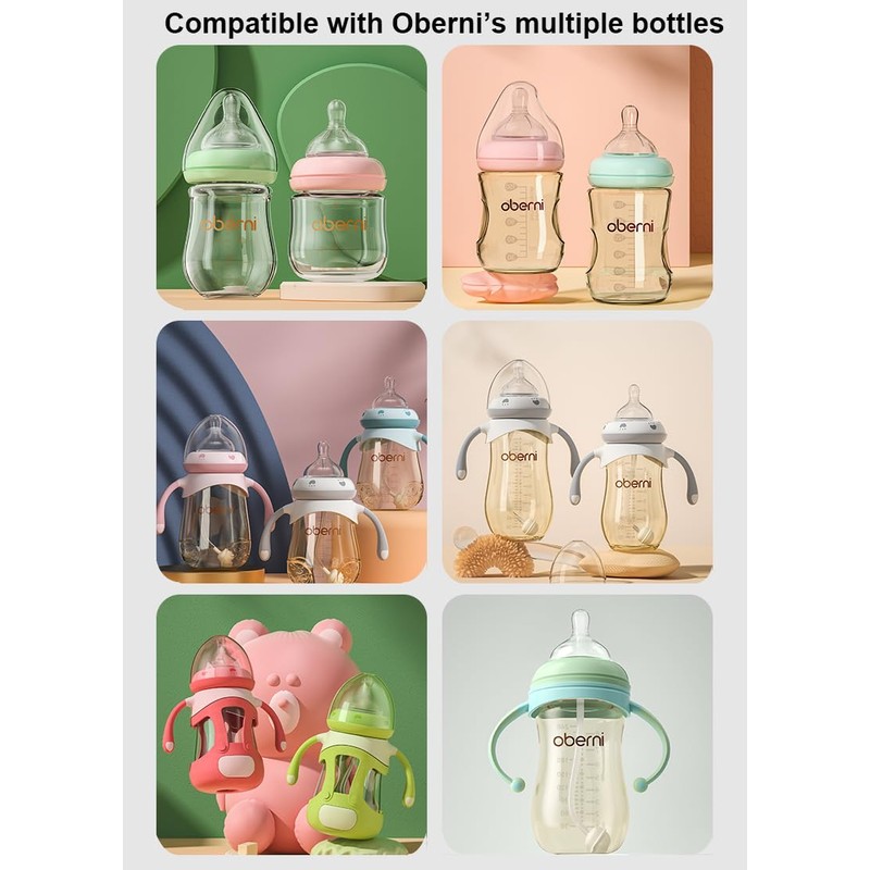 Oberni Teats for Baby Bottles with Flow Rate 3, Large