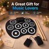 Portable Electronic Drum Set for Beginners – 9-Pad Roll-Up MIDI