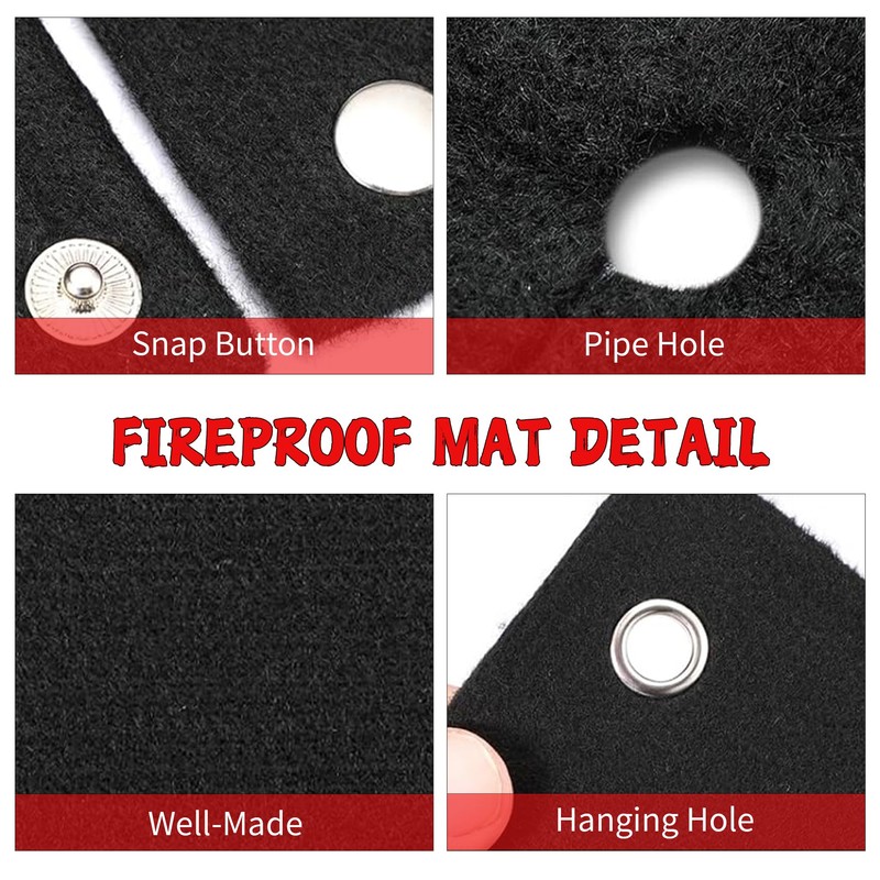 kaidun Welding Blanket Fireproof, 12'' x 12'' Opening Shape Heat