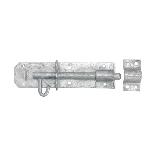 Heavy Duty Brenton Bolt with Extended Keep, 150mm, Galvanised Steel,