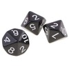 10PCS Polyhedral D10 Dice Acrylic 10 Sided Game Dice for