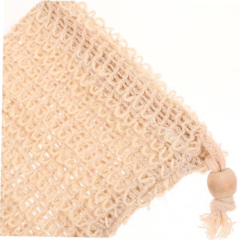 Minkissy Cotton Soap Pouches Exfoliating Bag Drawstring for Bathing Soap