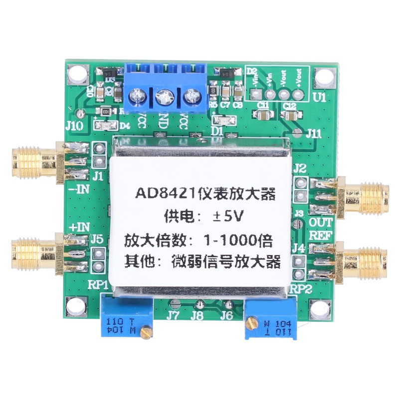 Amplifier Module AD8421 2.3mA 500pA Low Noise Distortion Signal Instrument