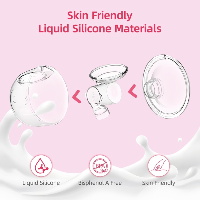 Electric Portable Breast Pump Hands-Free Silent Mode 2 Modes 9