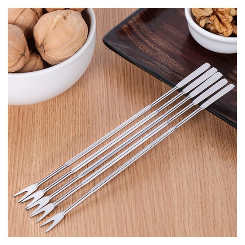 12 Pcs Seafood Forks Picks, Stainless Steel Lobster Fork Multitool